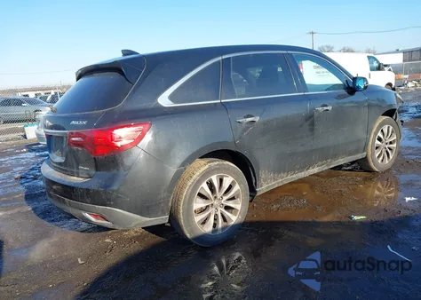2014 Acura Mdx Technology Pkg W/Entertainment Pkg from USA, damaged, VIN 5FRYD4H63EB022234